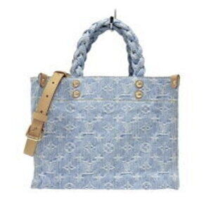 Louis Vuitton Let Go Blue Monogram Denim Tote Shoulder Bag